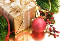 ribbons christmas new year merry christmas happy new year ornaments christmas gift christmas globes Wallpaper